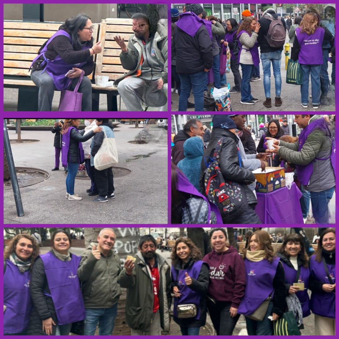 Visitando a personas en situación de calle