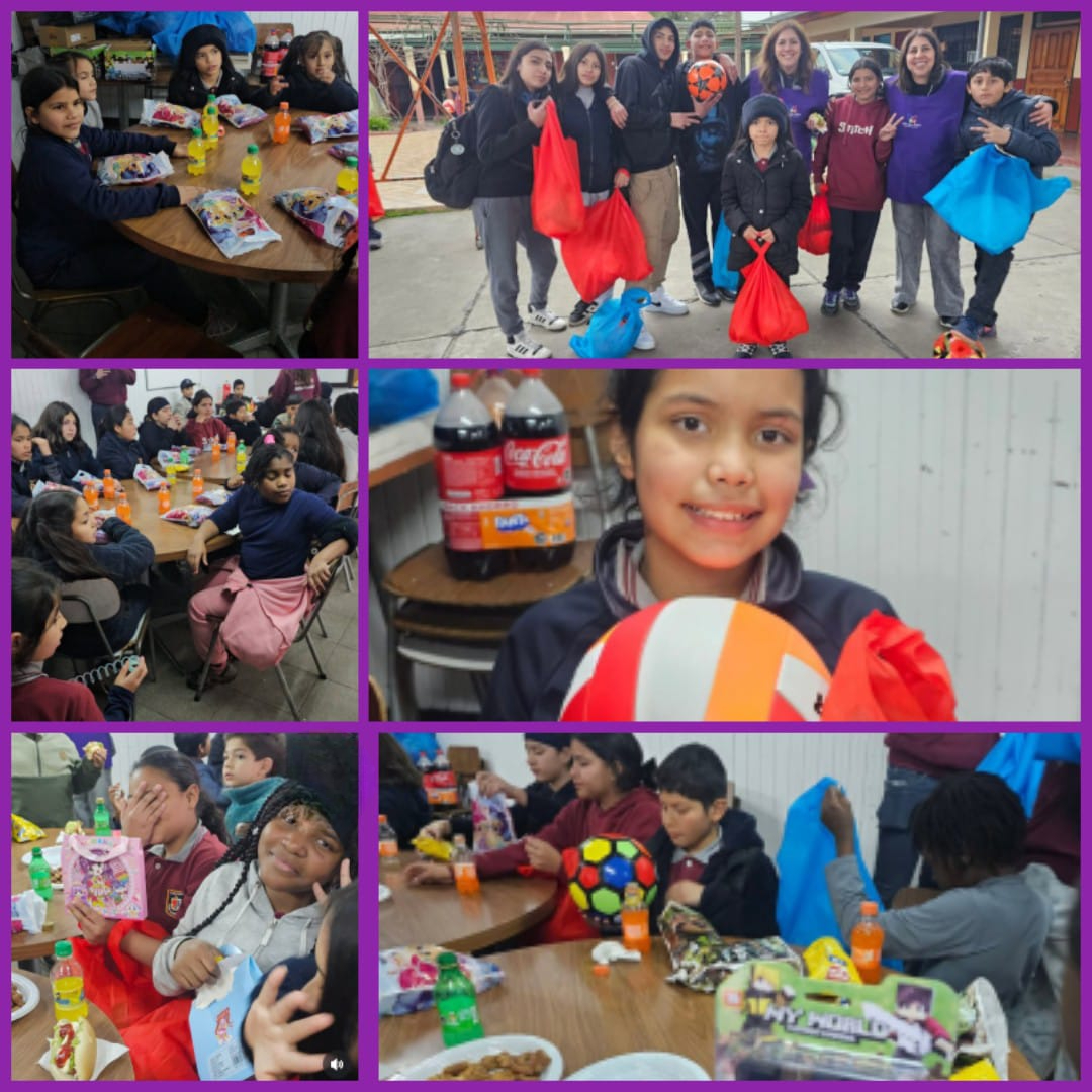 Celebrando día de la Infancia Casa Salesiana en Lo Prado